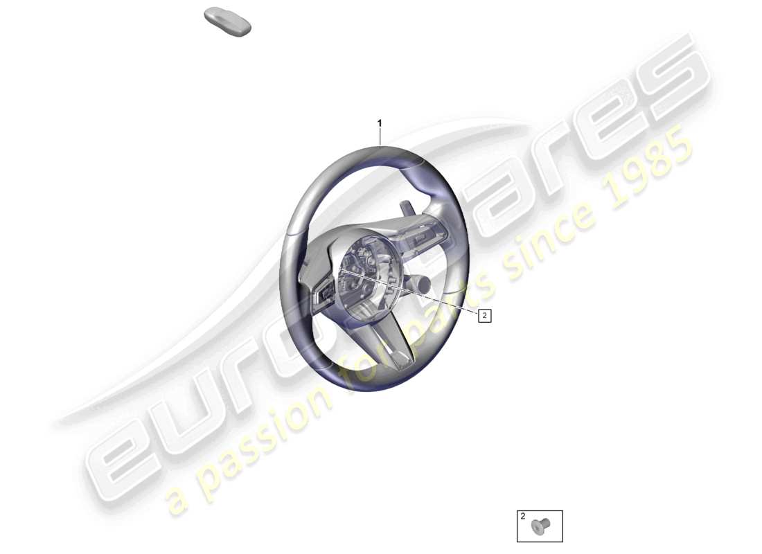 porsche 2024 (cayenne e3 pa) volante deportivo multifunción (cuero). volante deportivo multifunción (race-tex). diagrama de piezas del sensor de contacto del volante.