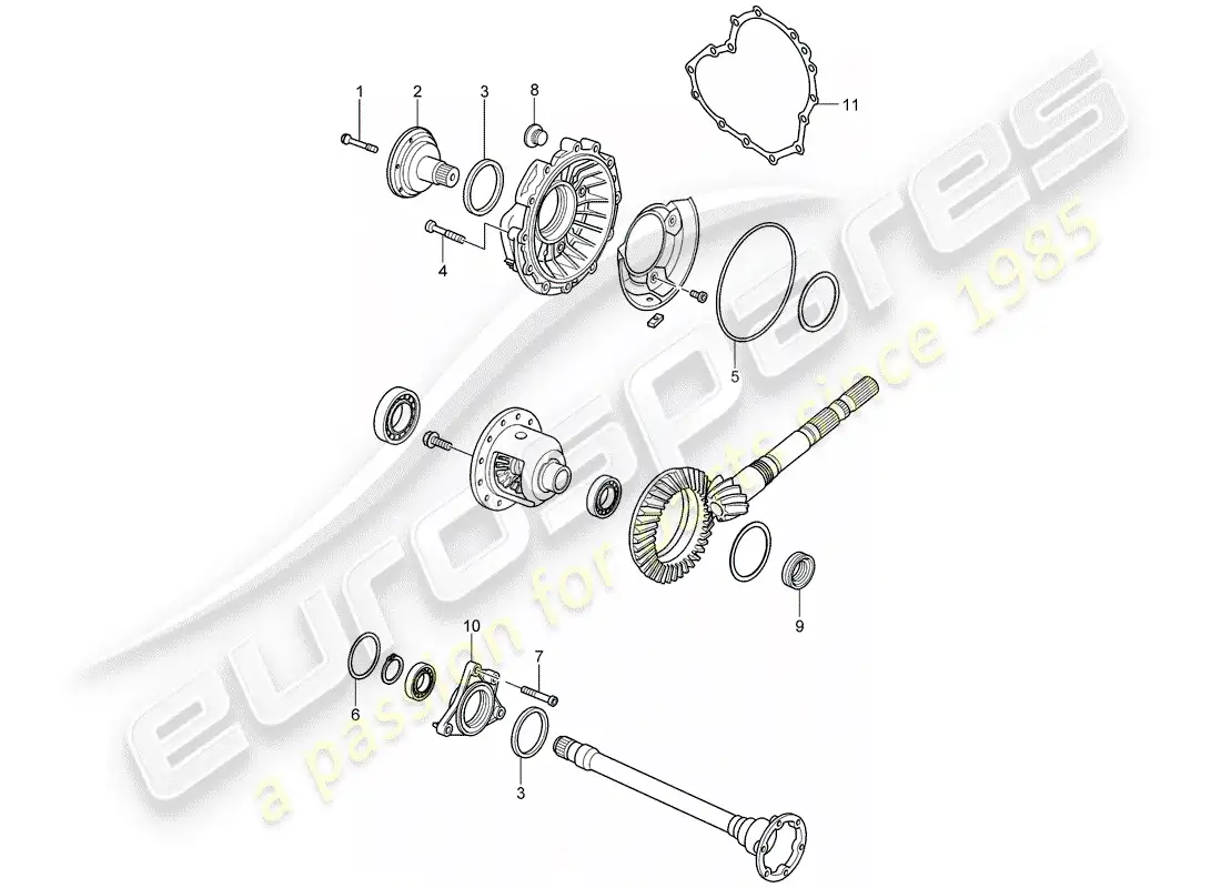 porsche 2006 (987 boxster) tiptronic diagrama de piezas