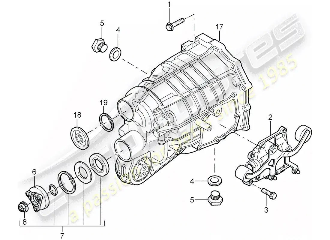 porsche 2007 (997-1) manual gearbox diagrama de piezas