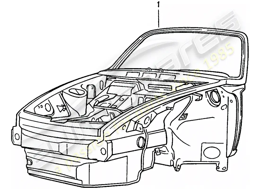 porsche 1995 (993) interfaz diagrama de piezas