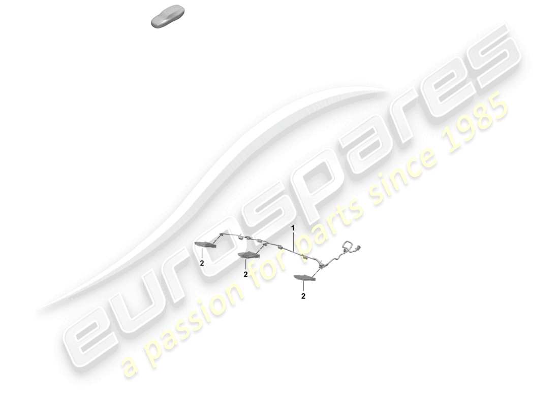 porsche 2025 (macan-e) asiento trasero eléctrico diagrama de piezas