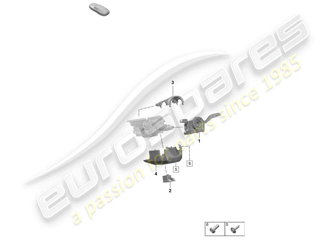 porsche 2026 (taycan 9j1-2) interruptor de la columna de dirección diagrama de piezas
