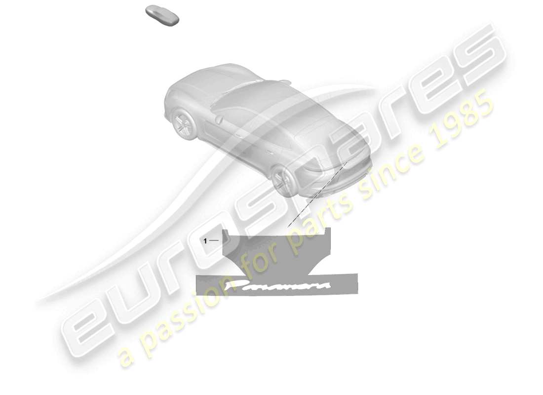 porsche 2025 (panamera 976) ayuda de montaje para rotulación diagrama de piezas