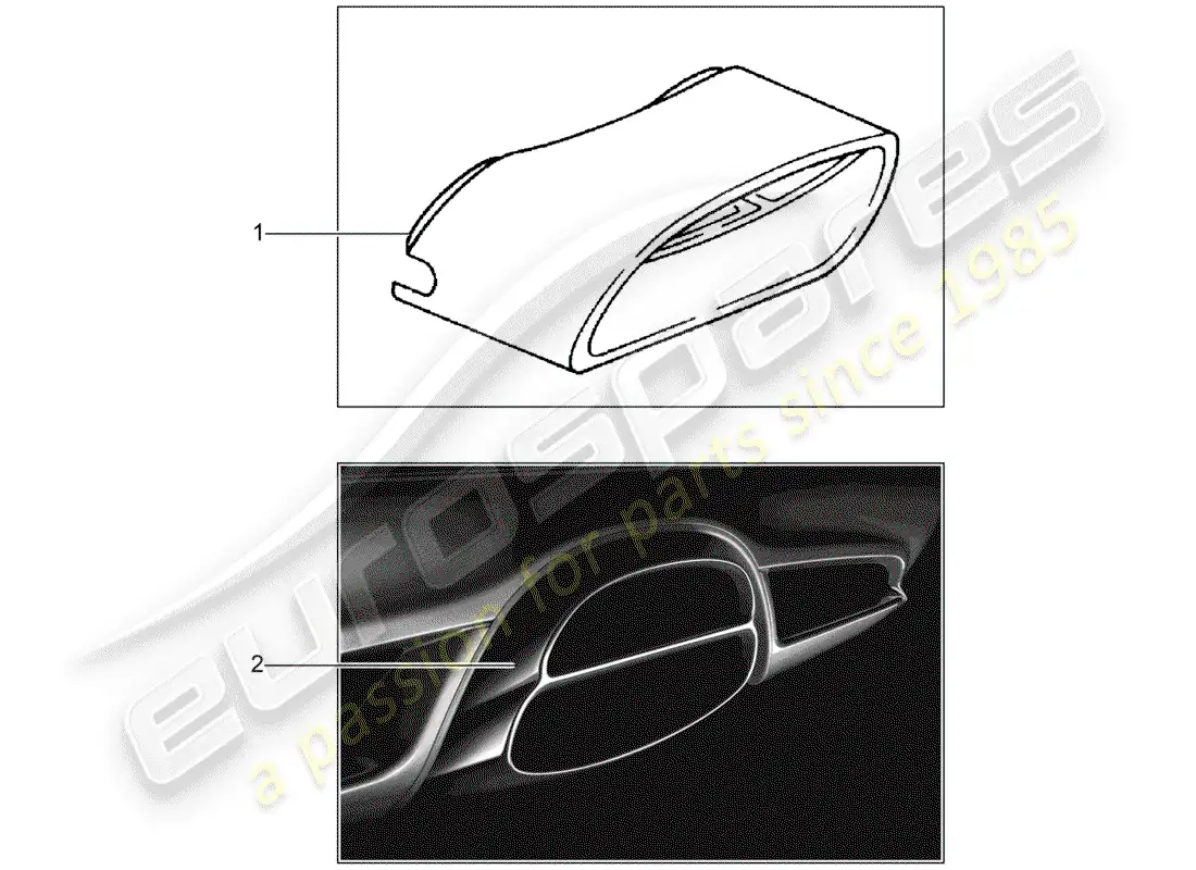 porsche 1990 (tequipment) tubo de escape diagrama de piezas