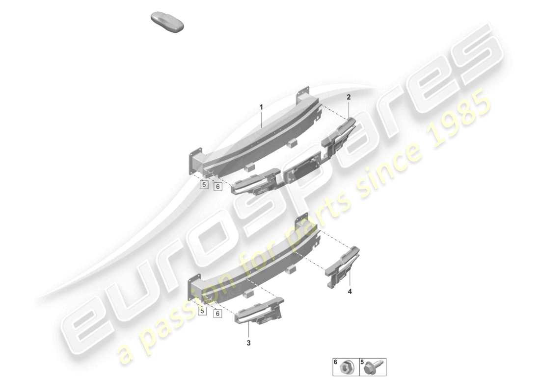porsche 2022 (taycan 9j1-1) portafolios trasero diagrama de piezas