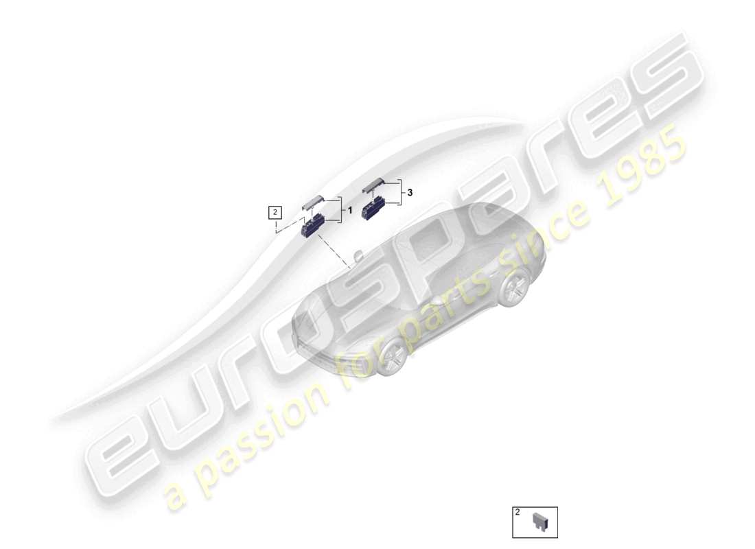 porsche 2026 (panamera 976) caja de fusibles fusible plano asientos delanteros pilar a derecho diagrama de piezas