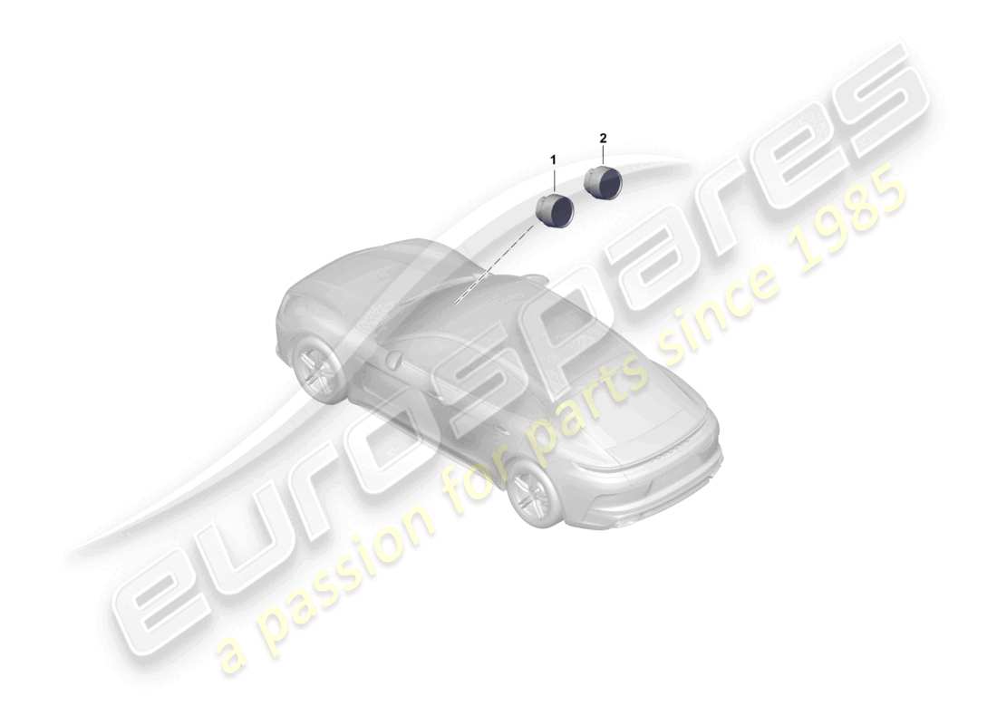 porsche 2025 (panamera 976) diagrama de partes de instrumentos adicionales