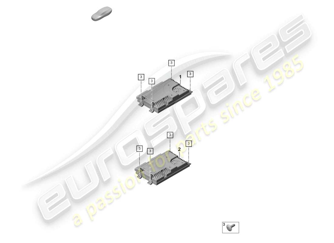 porsche 2022 (panamera 971-2) diagrama de piezas de amplificadores