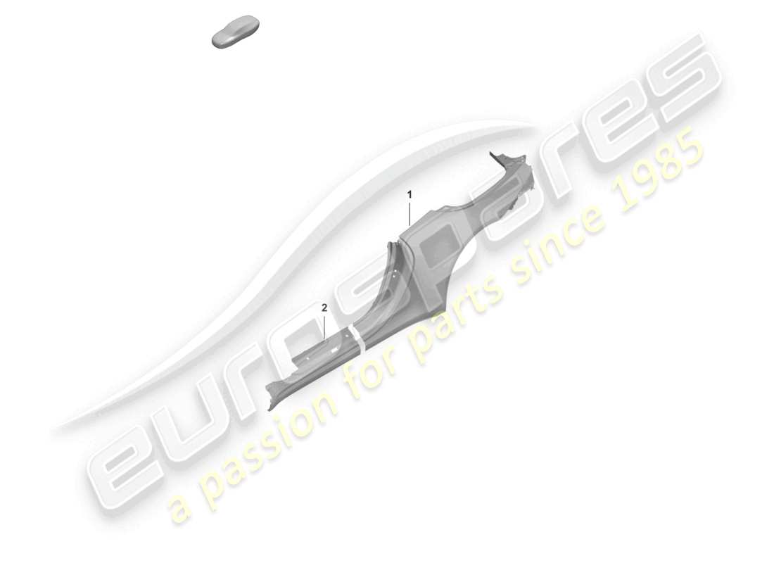 porsche 2022 (992-1) diagrama de piezas del cabriolet de la parte lateral