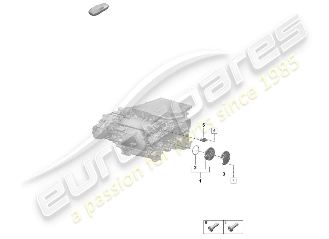 porsche 2025 (macan-e) motor de tracción para accionamiento eléctrico diagrama de piezas de sensores del eje trasero