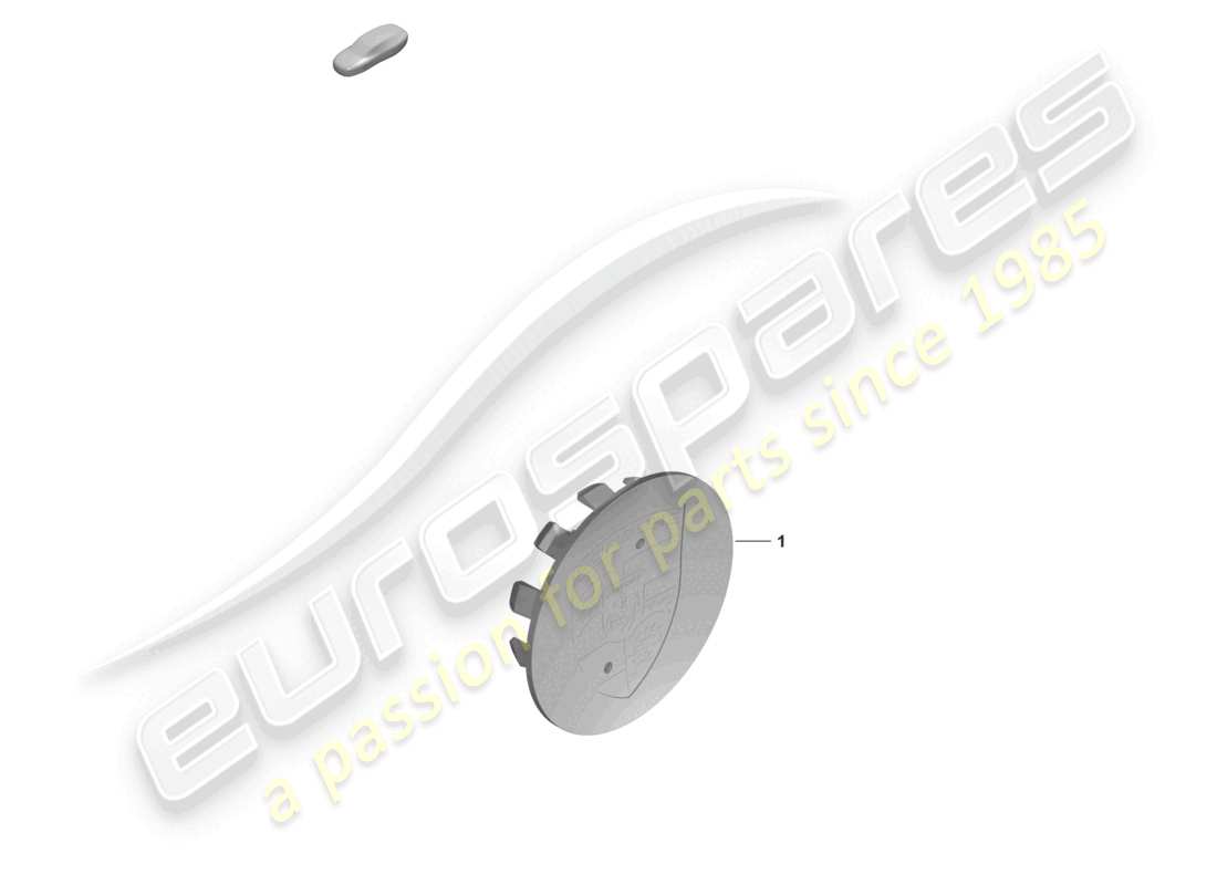 porsche 2024 (992-2) diagrama de piezas de la tapa del cubo