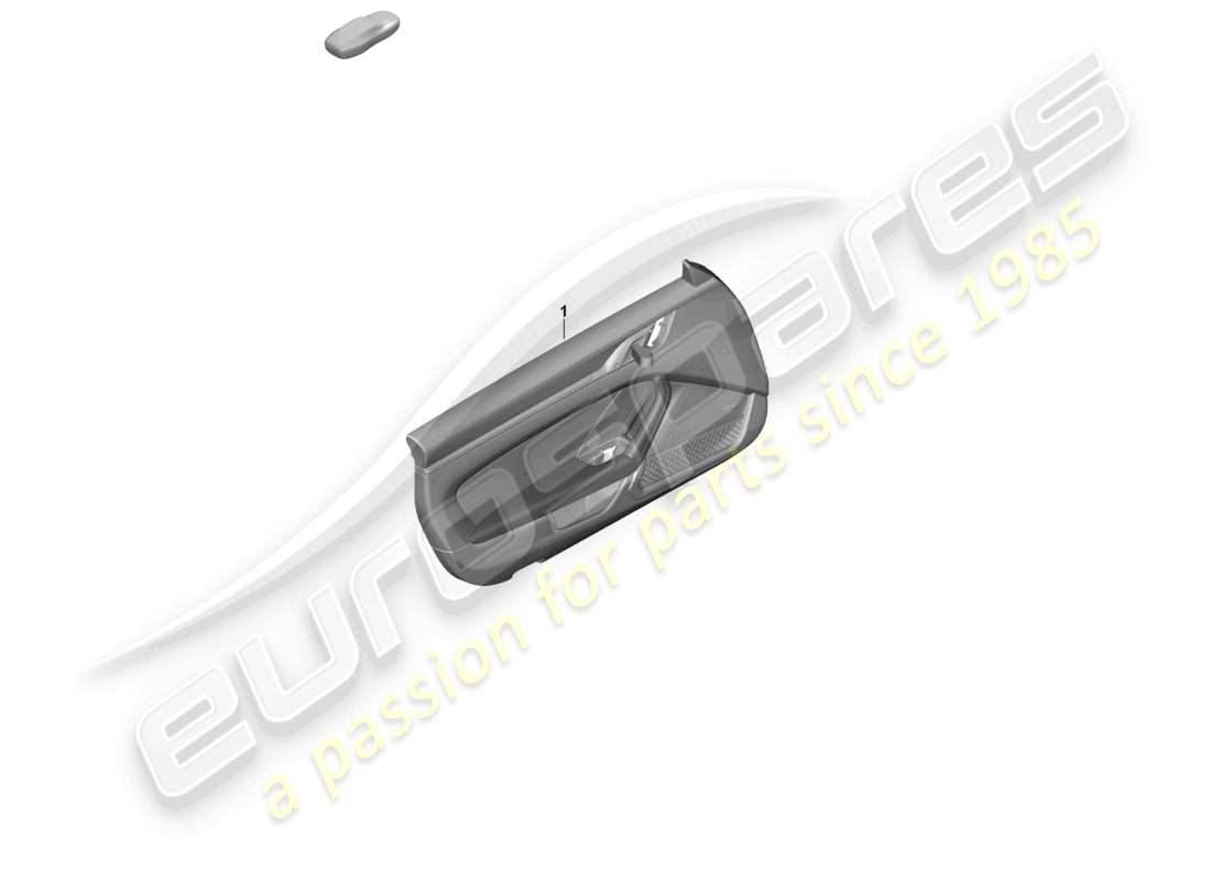 porsche 2021 (992-1 gt3/rs/st) panel de puerta para vehículos con apoyabrazos tapizado en cuero (cuero) diagrama de piezas