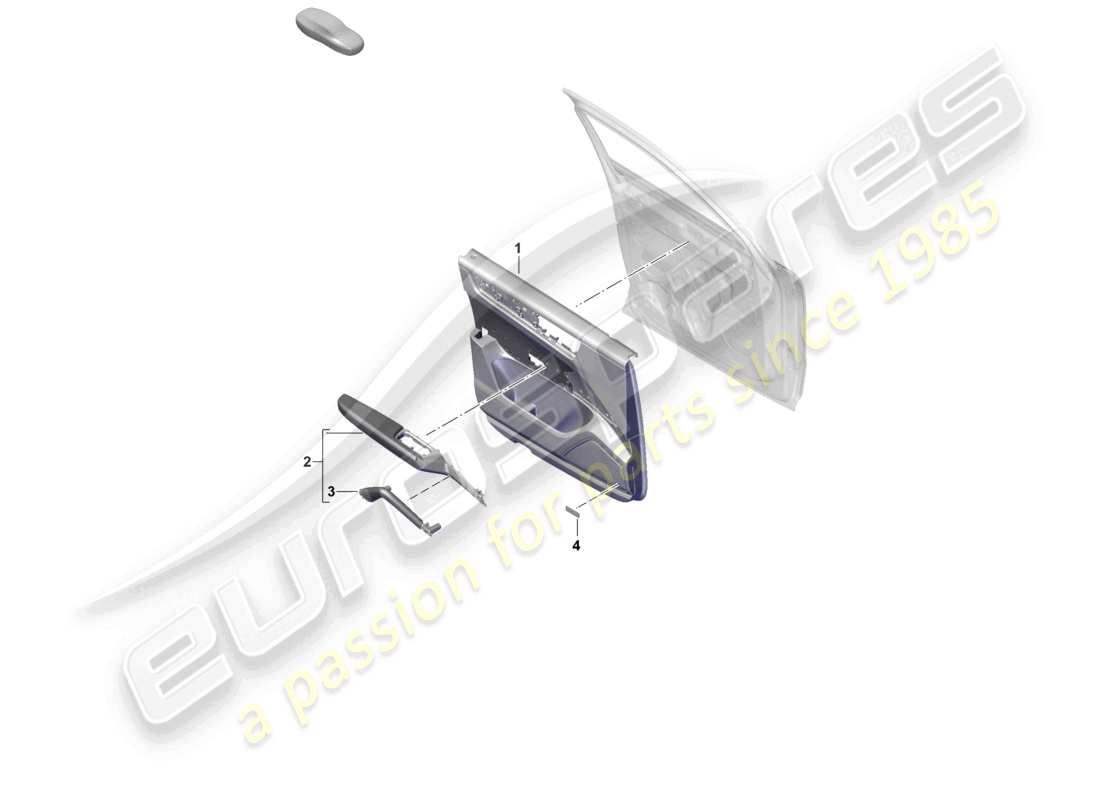 porsche 2025 (cayenne e3 pa) paneles de puerta puertas delanteras para vehículos con equipamiento de cuero/dinamica diagrama de piezas