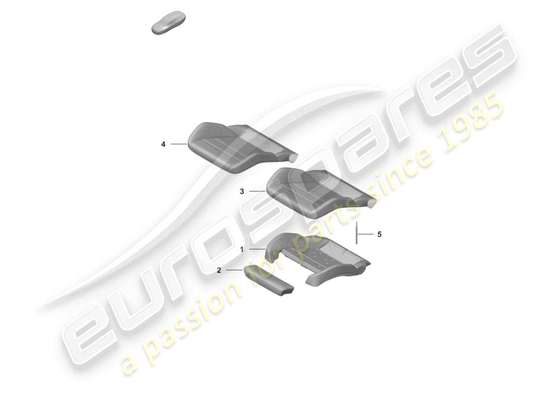 porsche 2025 (992-2 turbo / s) pieza de espuma funda de asiento asiento deportivo plus para modelos con asientos ajustables eléctricamente 18-way para modelos con ventilación de asiento diagrama de piezas
