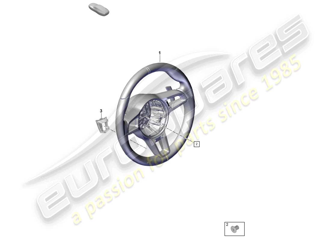 porsche 2021 (718 cayman gt4) diagrama de piezas del volante