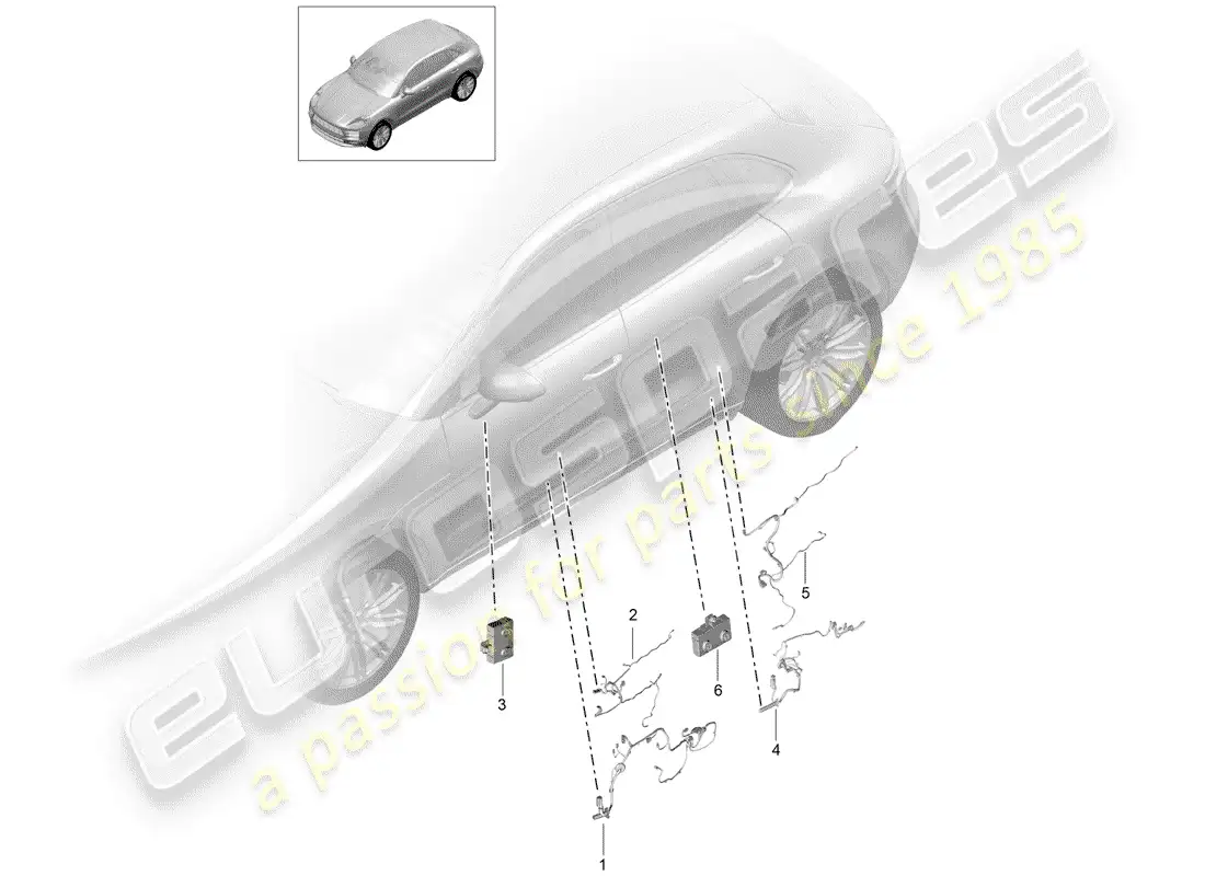 diagrama de pieza que contiene el número de pieza 95b971029t