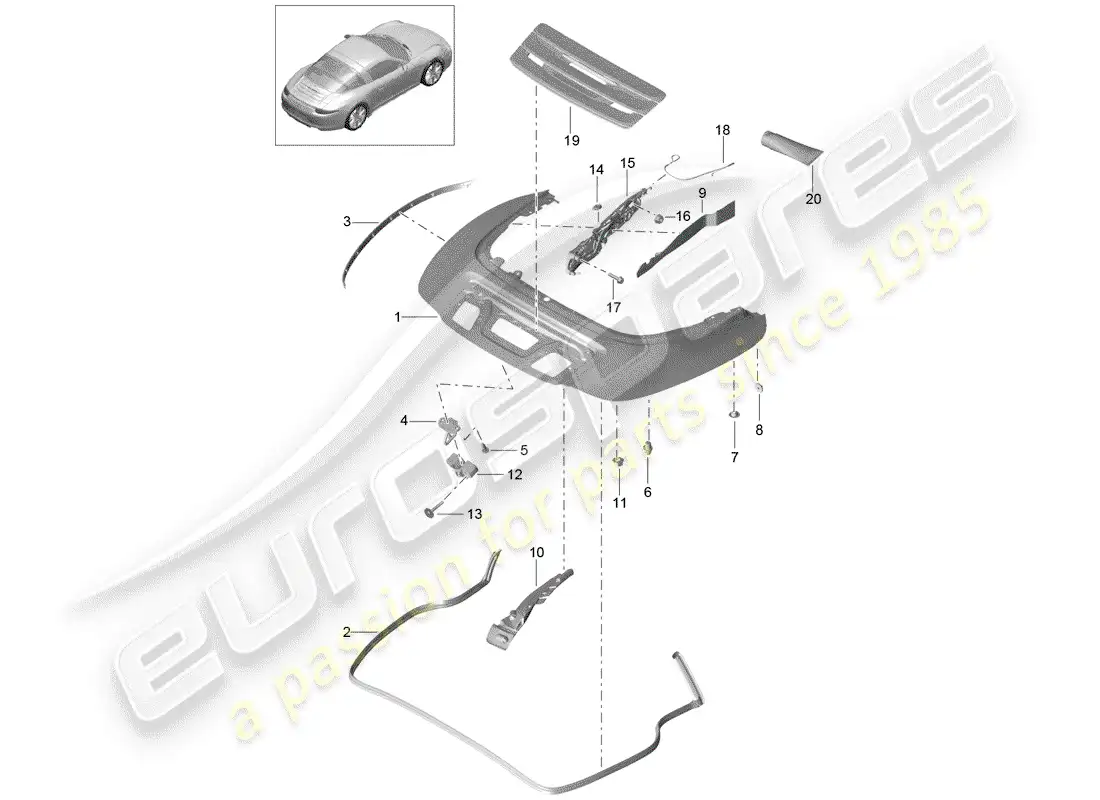 diagrama de pieza que contiene el número de pieza 99156287901