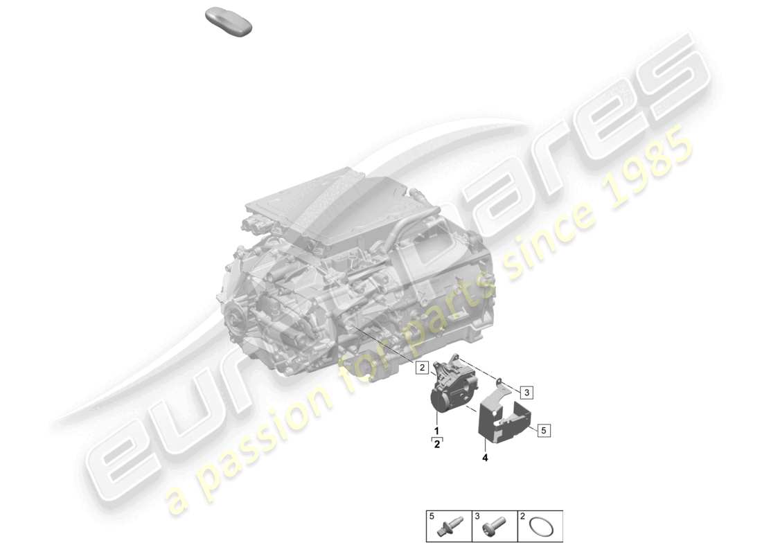 diagrama de pieza que contiene el número de pieza pad321381
