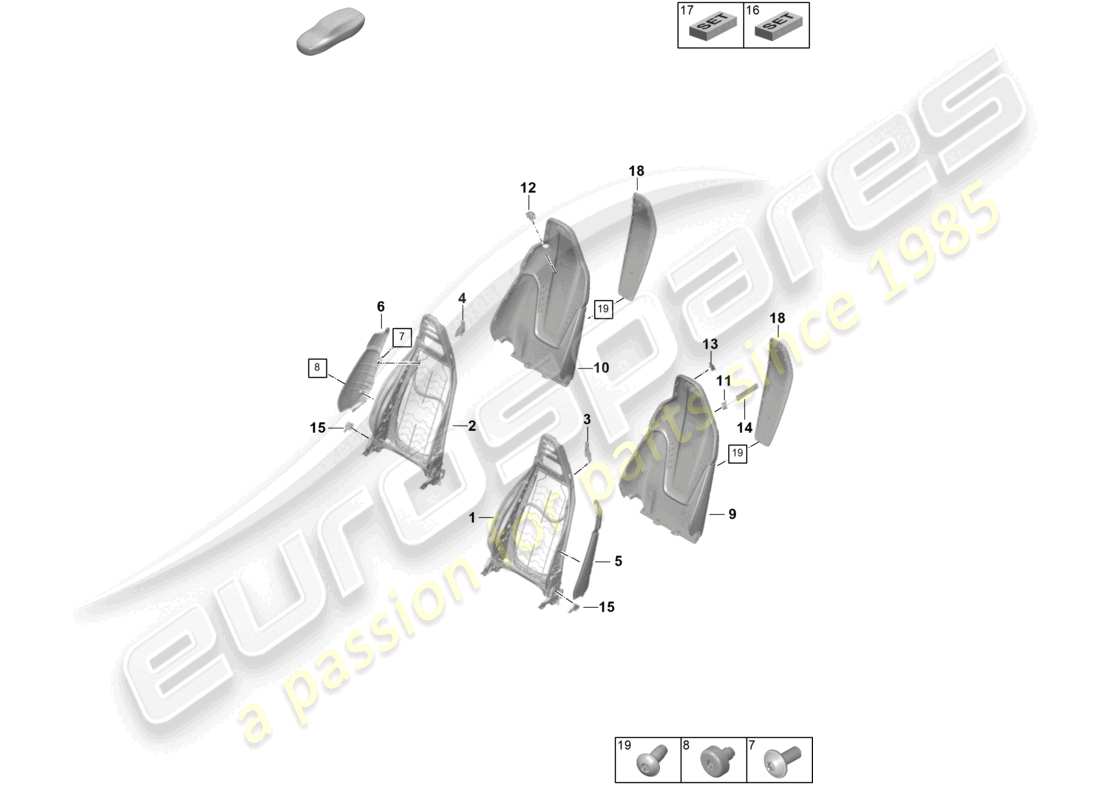 diagrama de pieza que contiene el número de pieza 992881797d ot2