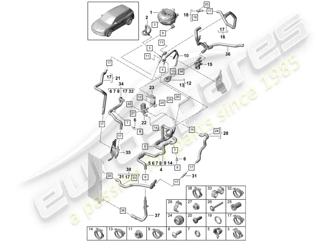 diagrama de pieza que contiene el número de pieza pab901623