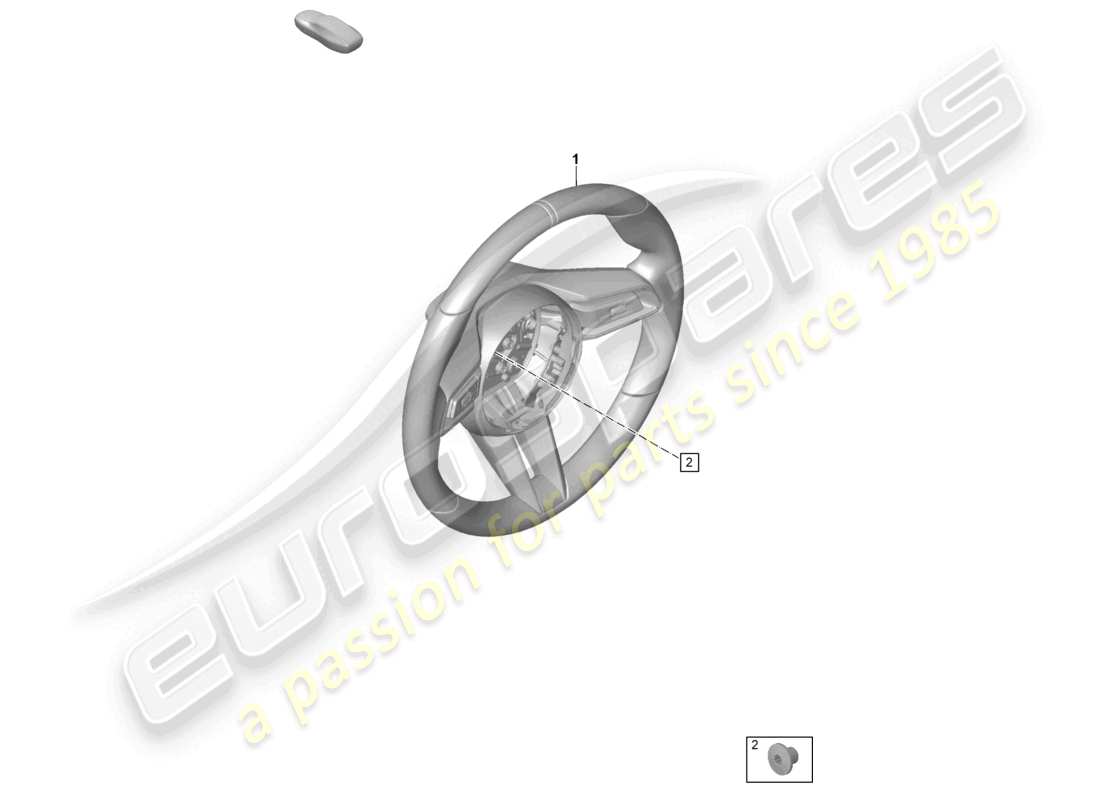 un diagrama de piezas del catálogo de piezas porsche 2025 (992-2 gt3/rs/st)