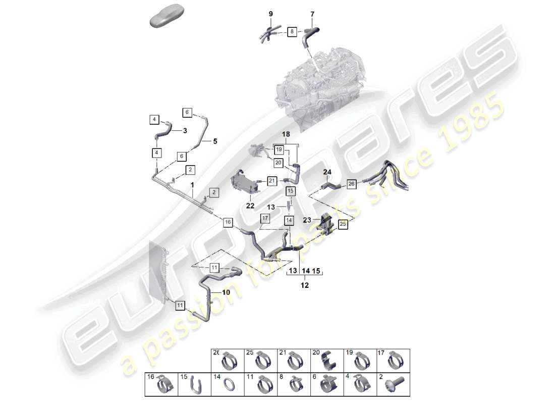 diagrama de pieza que contiene el número de pieza pab122448a