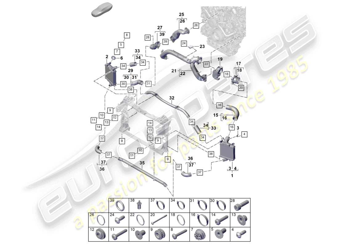 diagrama de pieza que contiene el número de pieza 9y0145631