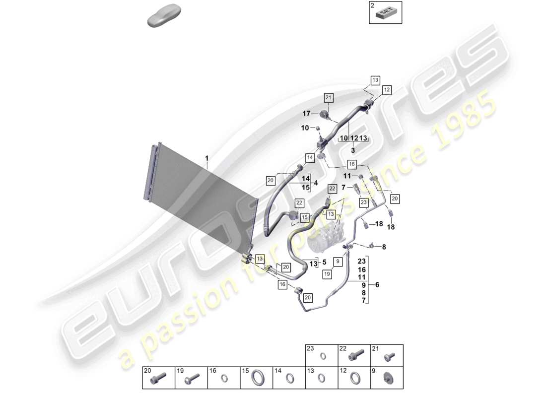 diagrama de pieza que contiene el número de pieza 9a782089600