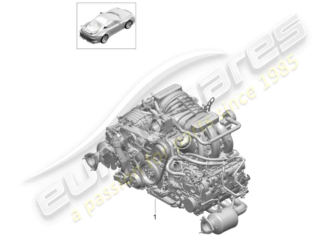 porsche 2021 (991-2 r/gt3/rs) diagrama de piezas del motor de repuesto