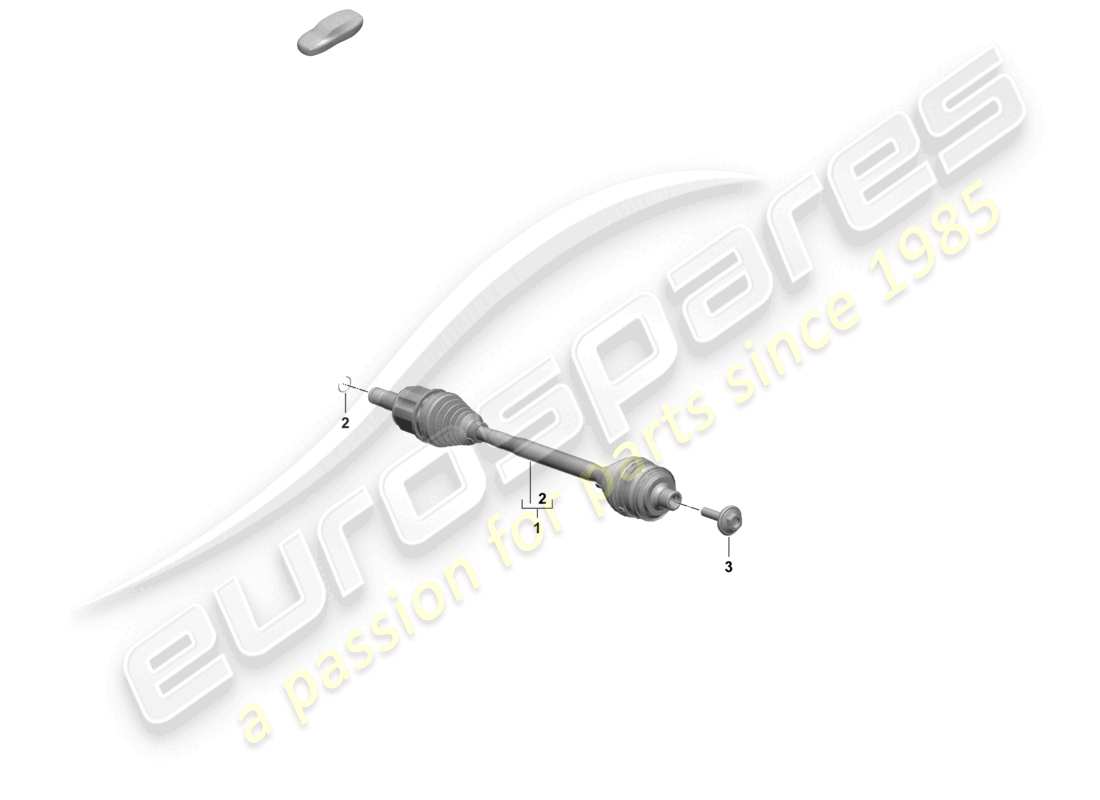 porsche 2025 (macan-e) diagrama de piezas del eje de transmisión delantero nexteer