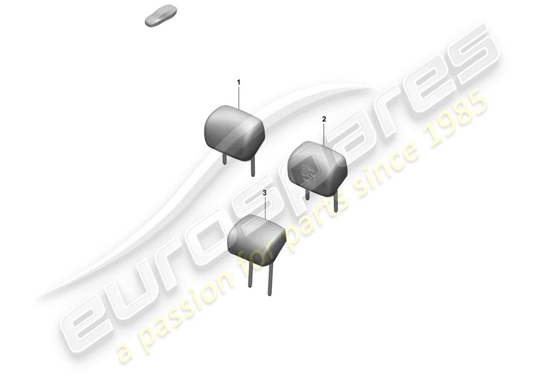 porsche 2025 (taycan 9j1-2) reposacabezas diagrama de piezas