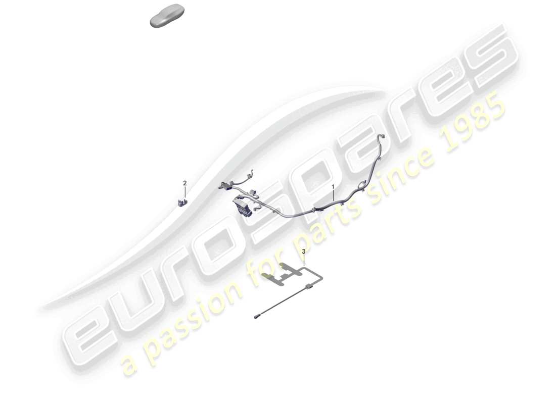 porsche 2025 (992-2 turbo / s) diagrama de piezas del asiento tipo butaca eléctrico