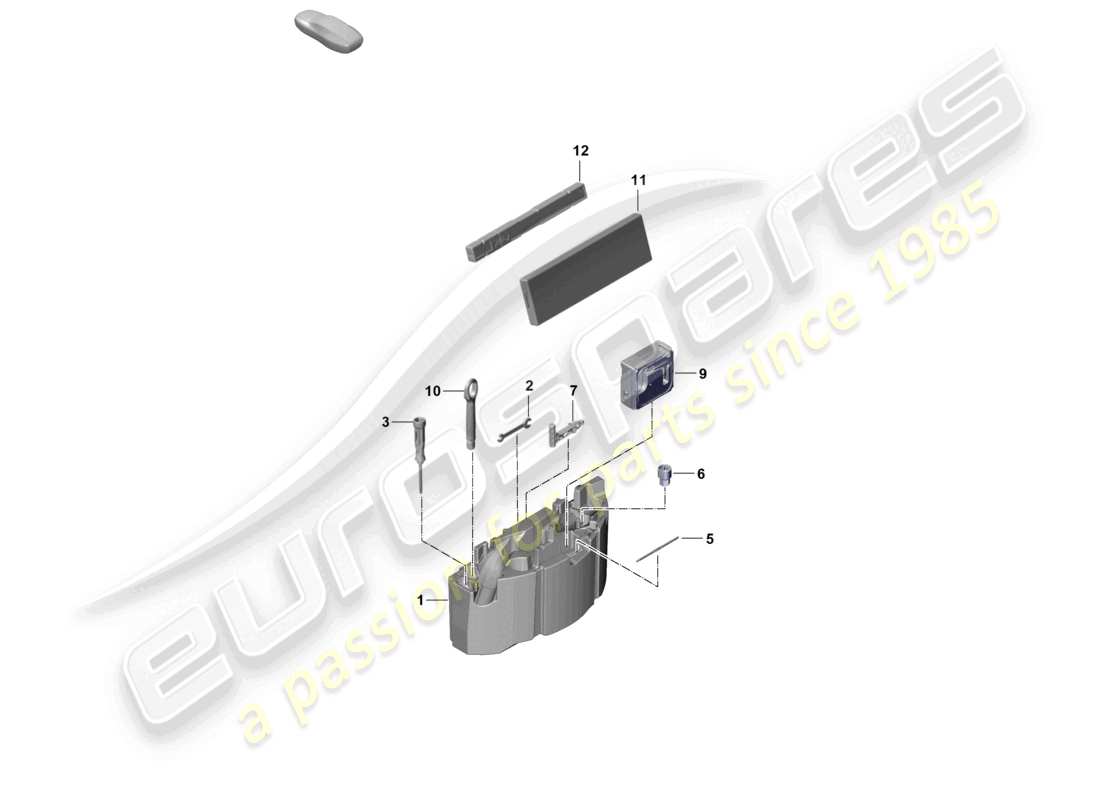 porsche 2024 (cayenne e3 pa) gato para herramientas diagrama de piezas