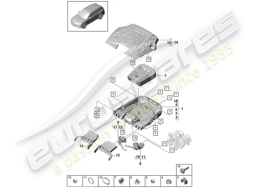 diagrama de pieza que contiene el número de pieza 95813356720