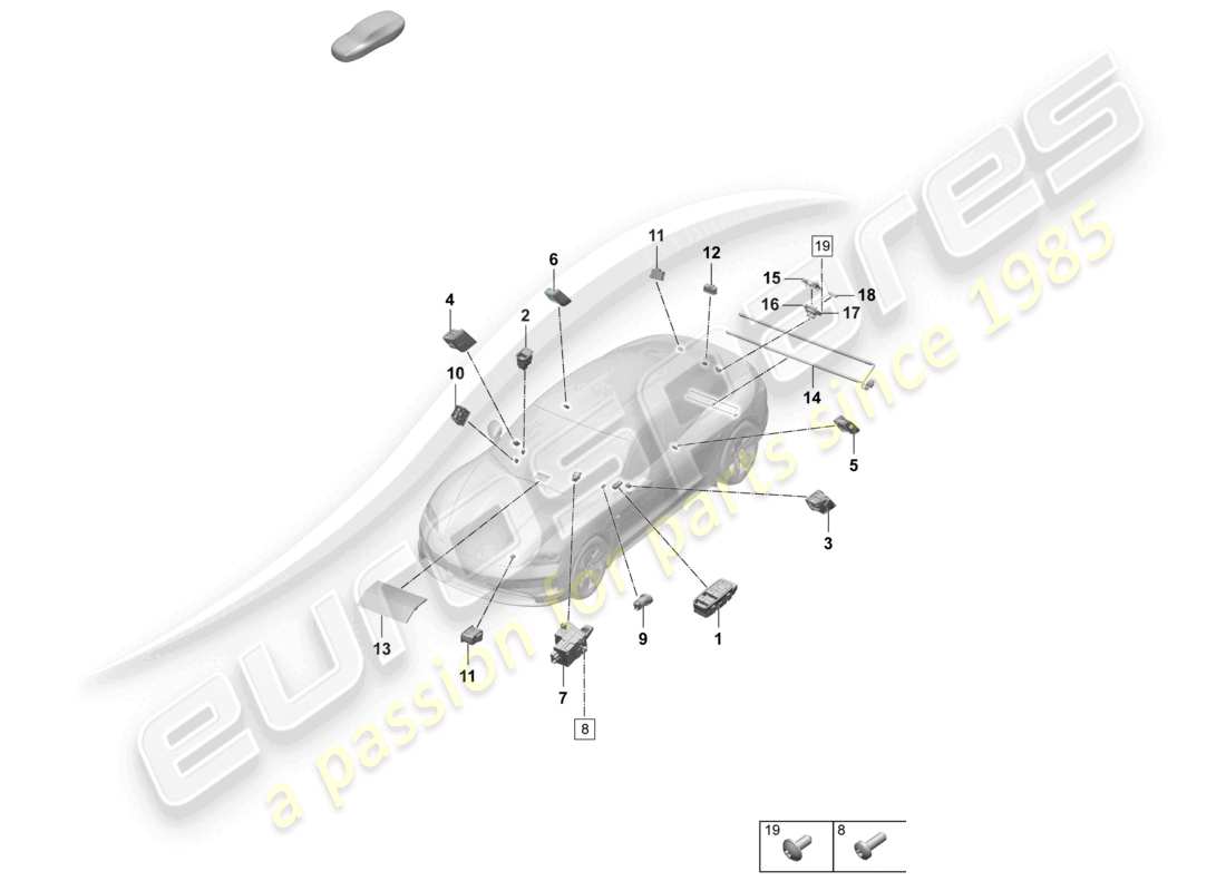 diagrama de pieza que contiene el número de pieza 9ja713033f os8