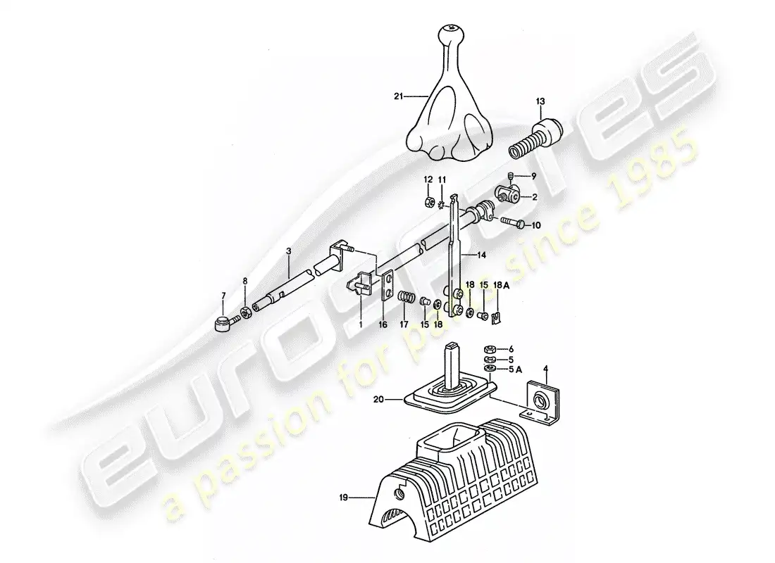 un diagrama de piezas del catálogo de piezas porsche 928