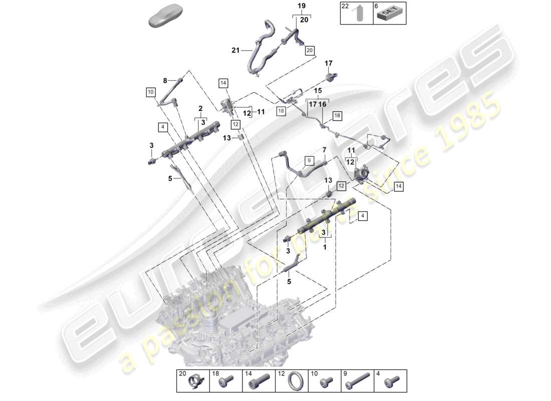 diagrama de pieza que contiene el número de pieza paf910059