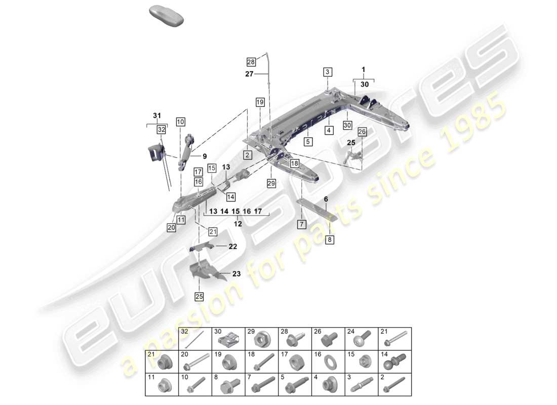 diagrama de pieza que contiene el número de pieza 9gt616214