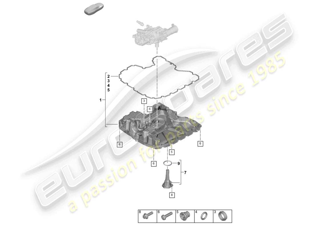 diagrama de pieza que contiene el número de pieza paf008640