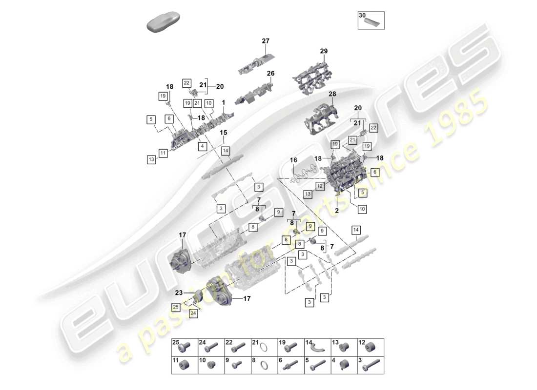 diagrama de pieza que contiene el número de pieza n91103401