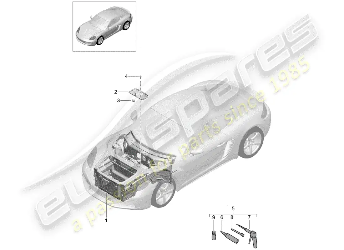 diagrama de pieza que contiene el número de pieza 98150198101