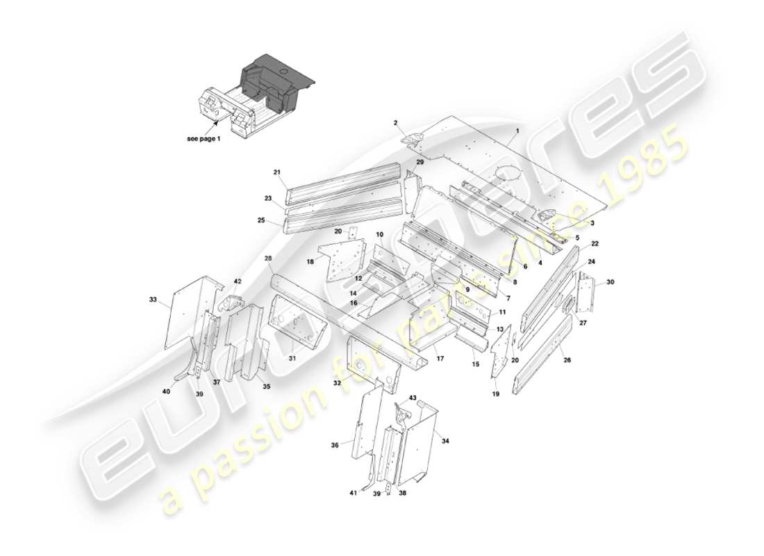aston martin vanquish (2003) underbody2 diagrama de piezas