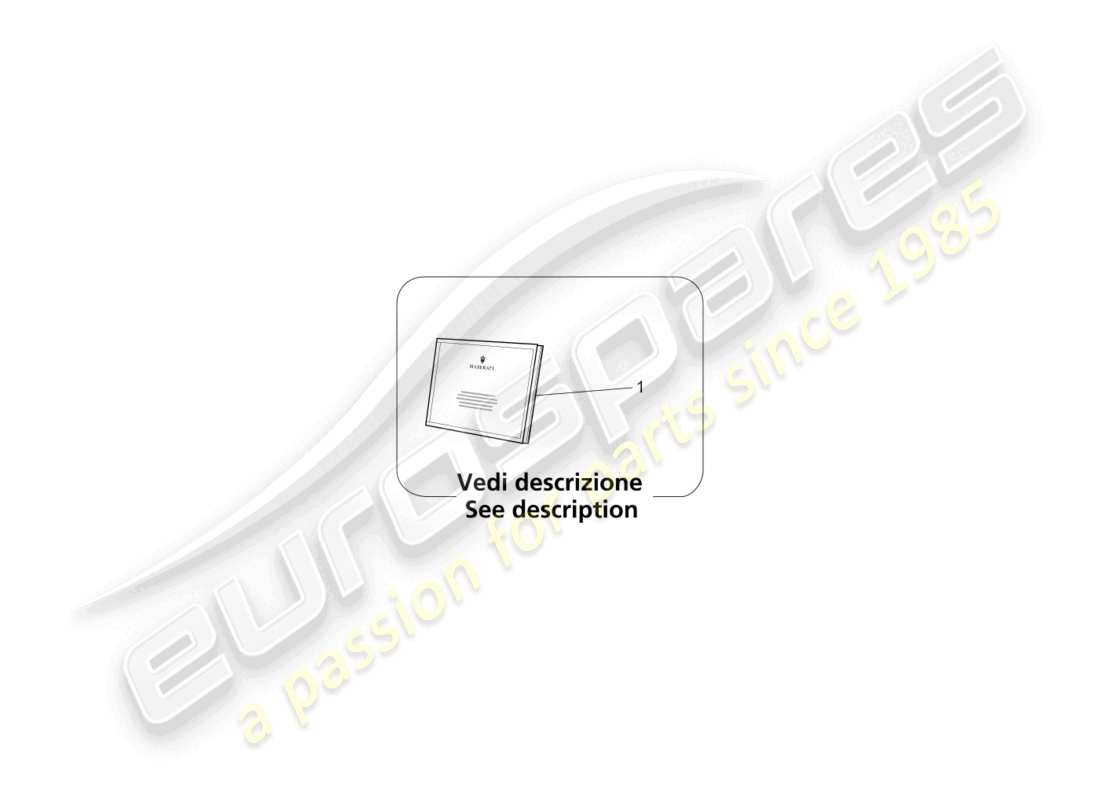 maserati levante (2020) documentación a bordo diagrama de piezas