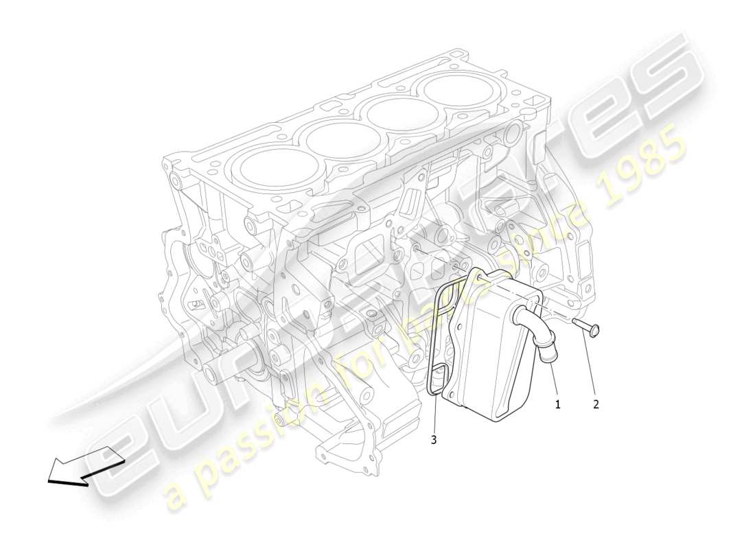 maserati ghibli fragment (2022) intercambiador de calor diagrama de piezas