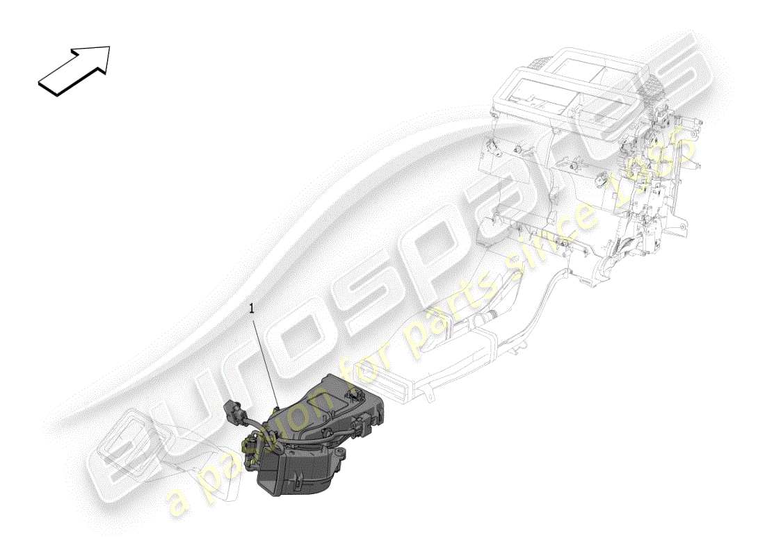 maserati grecale modena (2023) unidad de a/c: dispositivos de túnel diagrama de piezas