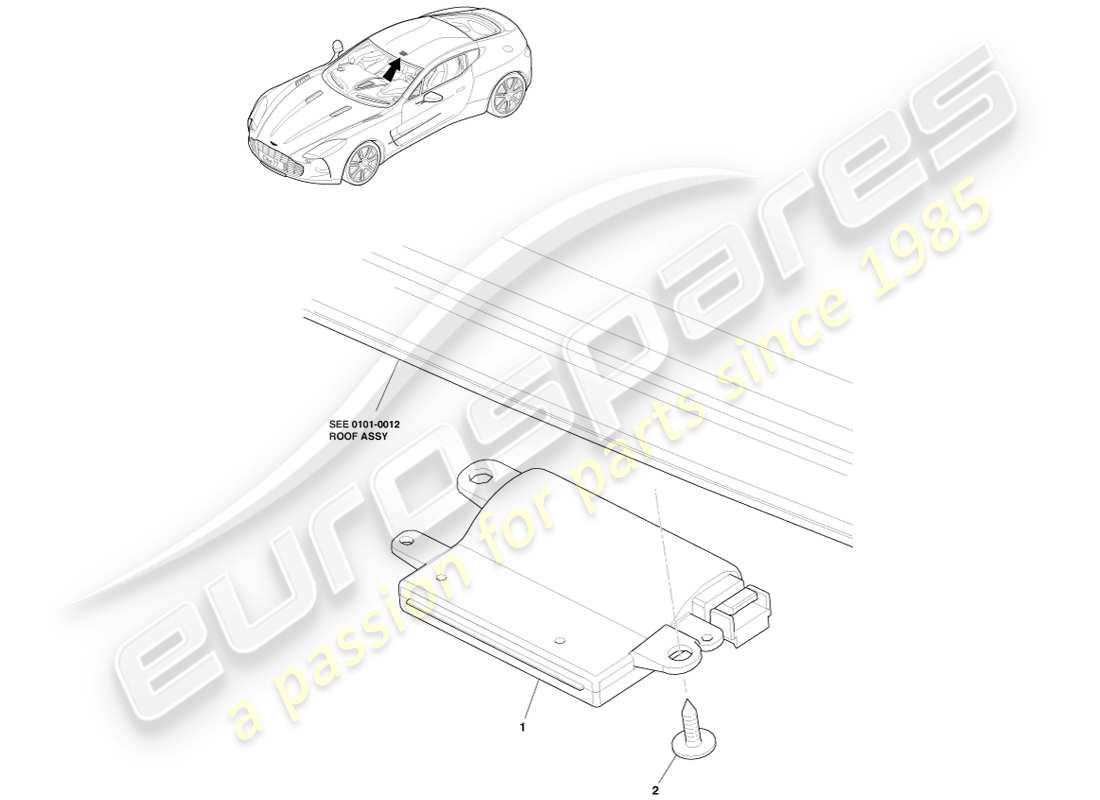 aston martin one-77 (2011) diagrama de piezas rke