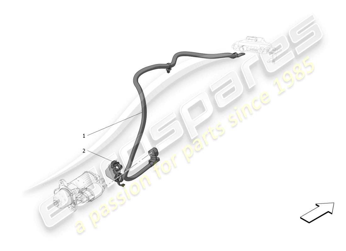 maserati grecale gt (2023) diagrama de piezas de cableado principal