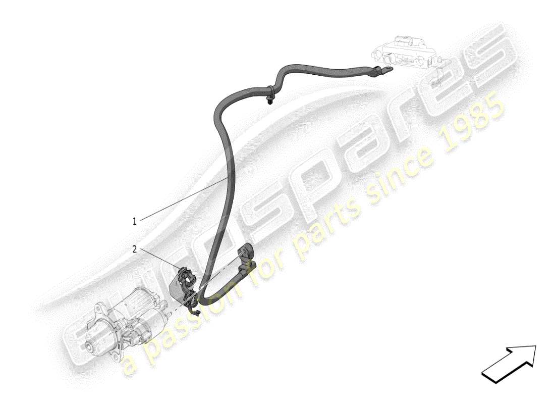 maserati grecale modena (2023) diagrama de piezas de cableado principal