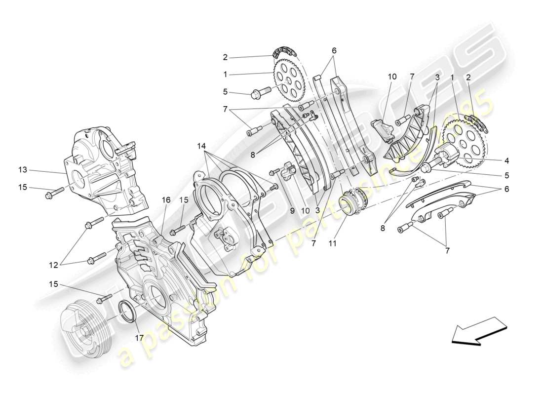 maserati ghibli (2014) momento diagrama de piezas