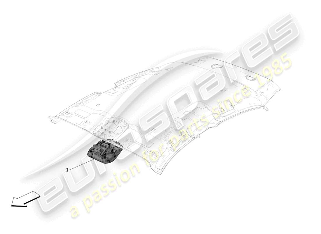 maserati grecale trofeo (2023) dispositivos internos del vehículo diagrama de piezas
